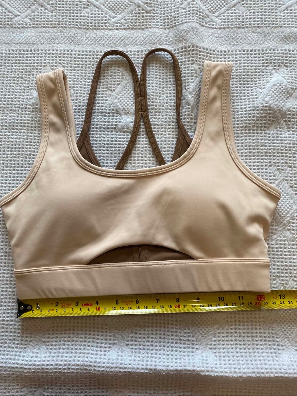 Zyia Nude Cutout Sports Bra